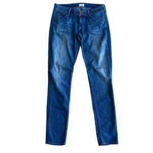 Hudson Collin Skinny Ankle Jeans Women's 27 Blue Flap Pocket Stretch Low Rise